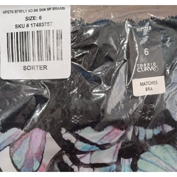 TORRID SIZE 6 SECOND SKIN MID-RISE MINI LATTICE BACK PANTY **SIZE 6X** - Picture 4 of 4